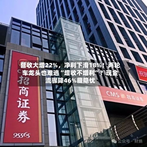 营收大增22%，净利下滑18%！两轮车龙头也难逃“增收不增利”？现金流骤降46%藏隐忧
