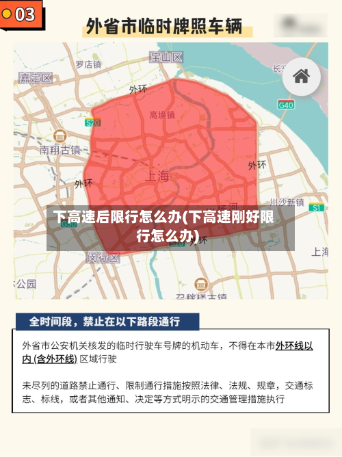 下高速后限行怎么办(下高速刚好限行怎么办)-第1张图片