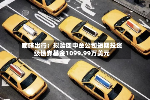 嘀嗒出行:拟赎回中金公司短期投资级债券基金1099.99万美元-第1张图片