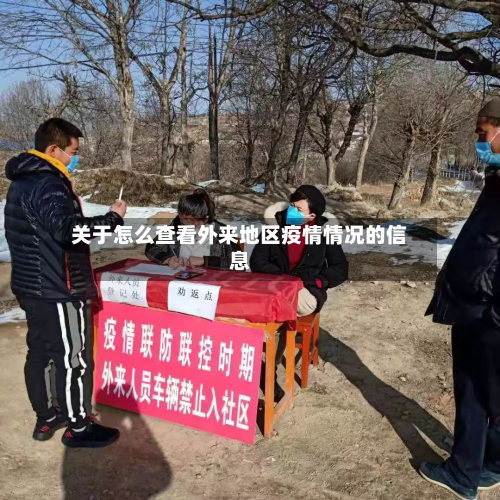 关于怎么查看外来地区疫情情况的信息-第2张图片