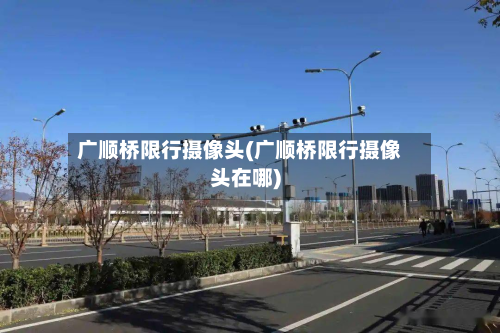 广顺桥限行摄像头(广顺桥限行摄像头在哪)-第1张图片