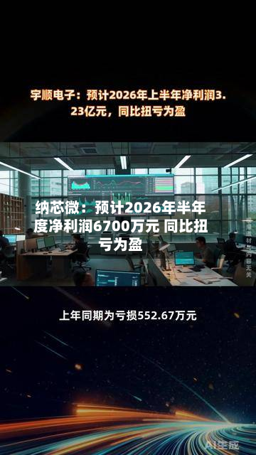 纳芯微:预计2026年半年度净利润6700万元 同比扭亏为盈-第1张图片