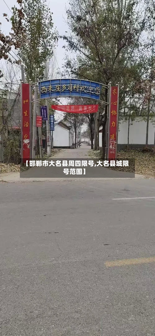 【邯郸市大名县周四限号,大名县城限号范围】-第1张图片