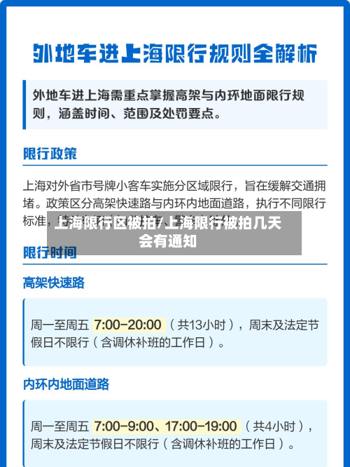 上海限行区被拍/上海限行被拍几天会有通知-第3张图片