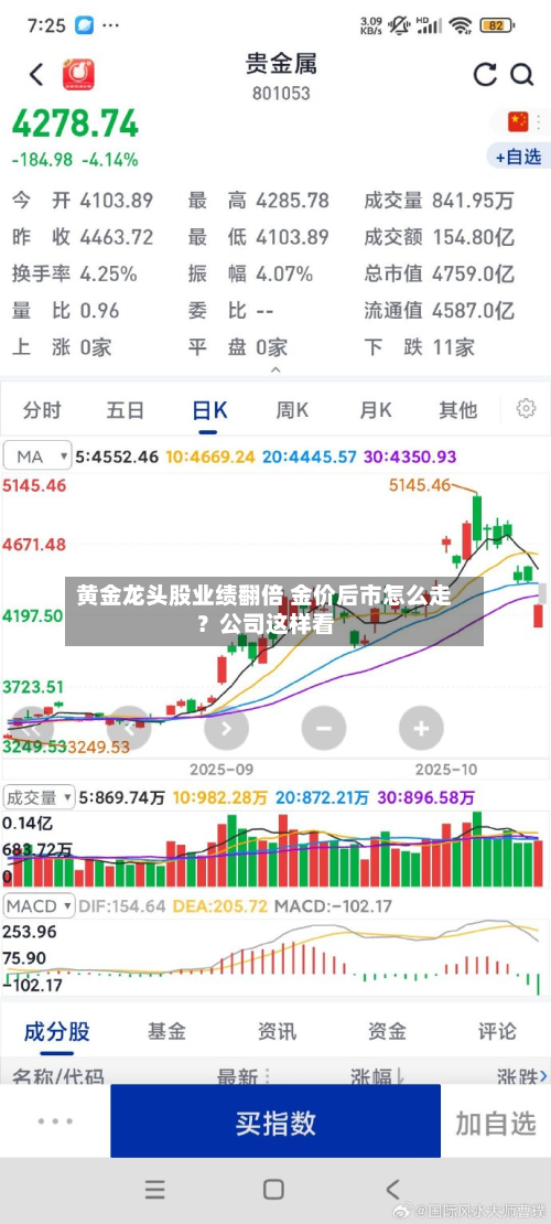黄金龙头股业绩翻倍 金价后市怎么走?公司这样看-第2张图片