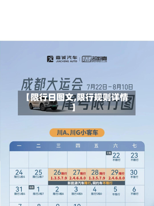 【限行日图文,限行规则详情】