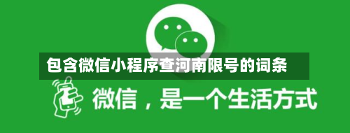 包含微信小程序查河南限号的词条-第2张图片