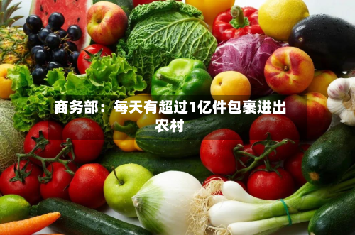 商务部：每天有超过1亿件包裹进出农村