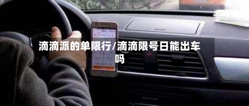 滴滴派的单限行/滴滴限号日能出车吗-第2张图片