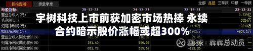 宇树科技上市前获加密市场热捧 永续合约暗示股价涨幅或超300%-第3张图片