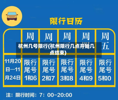 杭州几号限行(杭州限行几点开始几点结束)-第2张图片