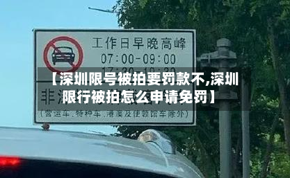 【深圳限号被拍要罚款不,深圳限行被拍怎么申请免罚】-第2张图片