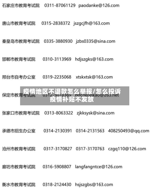 疫情地区不退款怎么举报/怎么投诉疫情补贴不发放
