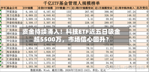 资金持续涌入！科技ETF近五日吸金超5500万，市场信心回升？-第2张图片