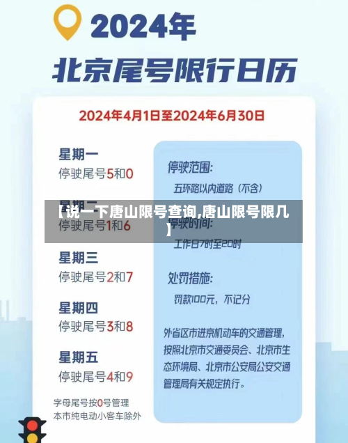 【说一下唐山限号查询,唐山限号限几】-第3张图片