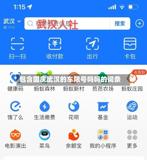 包含国庆武汉的车限号吗吗的词条