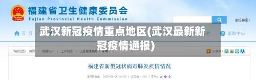 武汉新冠疫情重点地区(武汉最新新冠疫情通报)-第2张图片