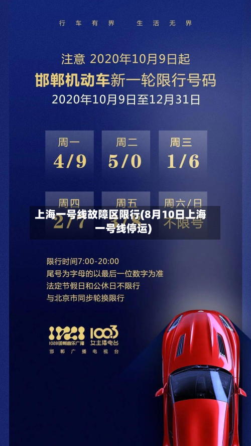 上海一号线故障区限行(8月10日上海一号线停运)