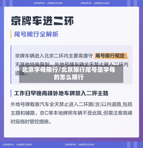 北京字母限行/北京限行尾号是字母的怎么限行-第2张图片