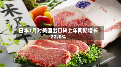 日本7月对美国出口较上年同期增长22.0%
