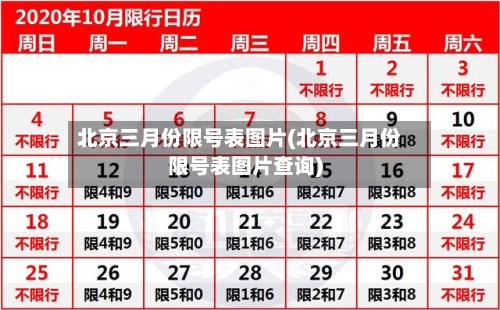 北京三月份限号表图片(北京三月份限号表图片查询)-第3张图片