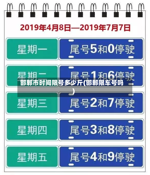 邯郸市时间限号多少斤(邯郸限车号吗)