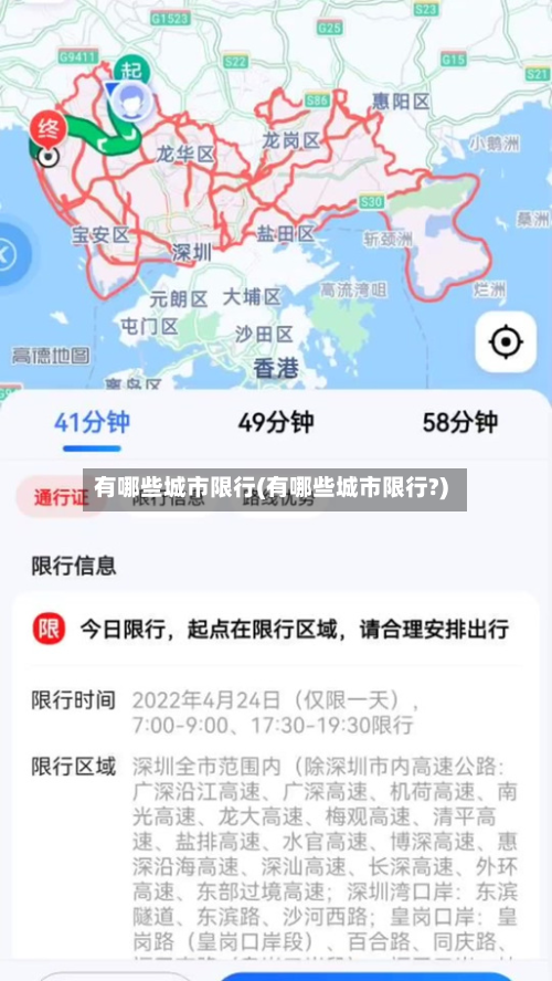 有哪些城市限行(有哪些城市限行?)-第2张图片