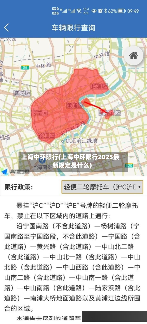上海中环限行(上海中环限行2025最新规定是什么)-第2张图片