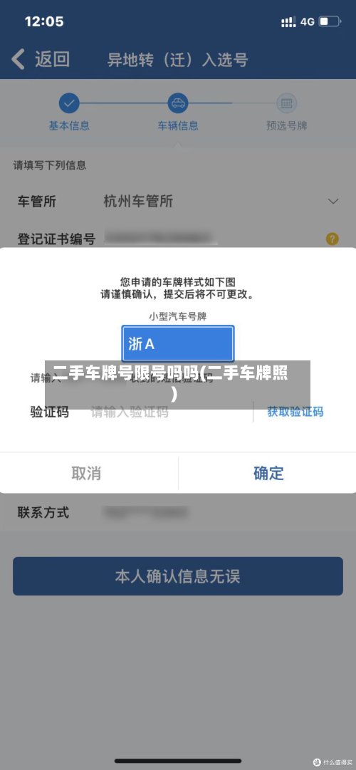 二手车牌号限号吗吗(二手车牌照)