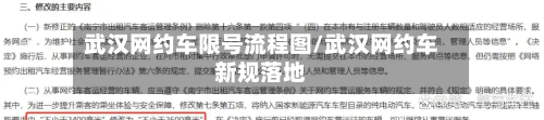武汉网约车限号流程图/武汉网约车新规落地