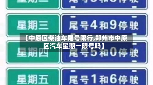 【中原区柴油车尾号限行,郑州市中原区汽车星期一限号吗】