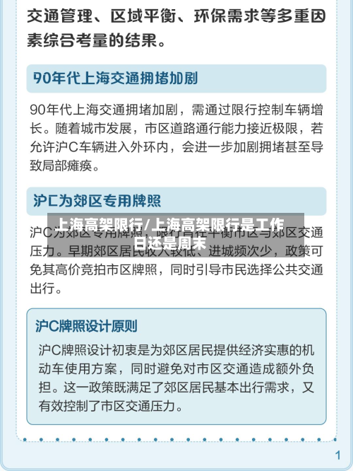上海高架限行/上海高架限行是工作日还是周末