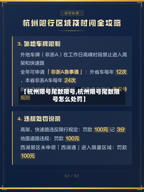 【杭州限号尾数限号,杭州限号尾数限号怎么处罚】