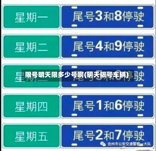 限号明天限多少号啊(明天限号车辆)