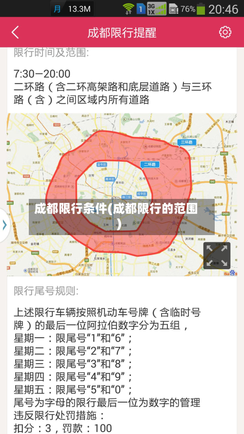 成都限行条件(成都限行的范围)-第2张图片