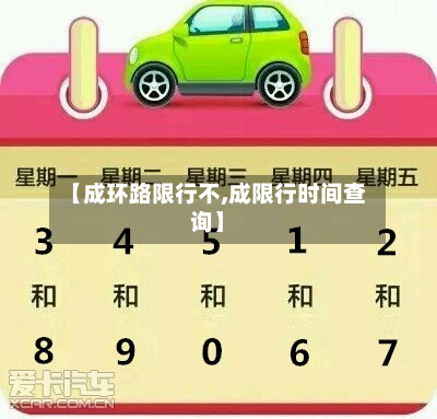 【成环路限行不,成限行时间查询】