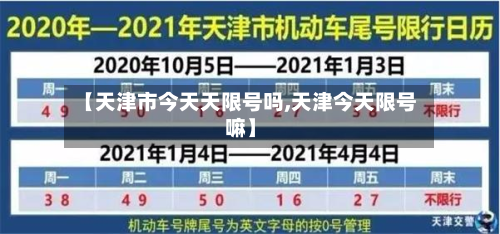 【天津市今天天限号吗,天津今天限号嘛】
