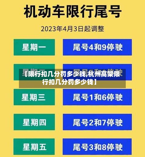 【限行扣几分罚多少钱,杭州高架限行扣几分罚多少钱】