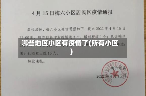 哪些地区小区有疫情了(所有小区)-第2张图片