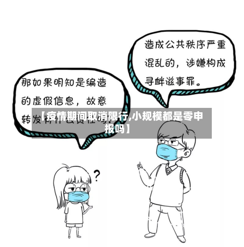 【疫情期间取消限行,小规模都是零申报吗】-第2张图片