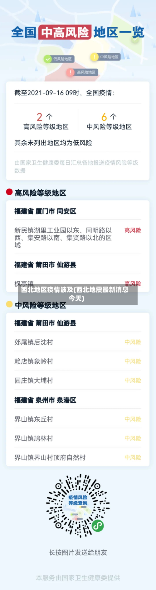 西北地区疫情波及(西北地震最新消息今天)-第2张图片
