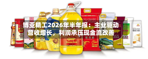 博亚精工2026年半年报：主业驱动营收增长，利润承压现金流改善