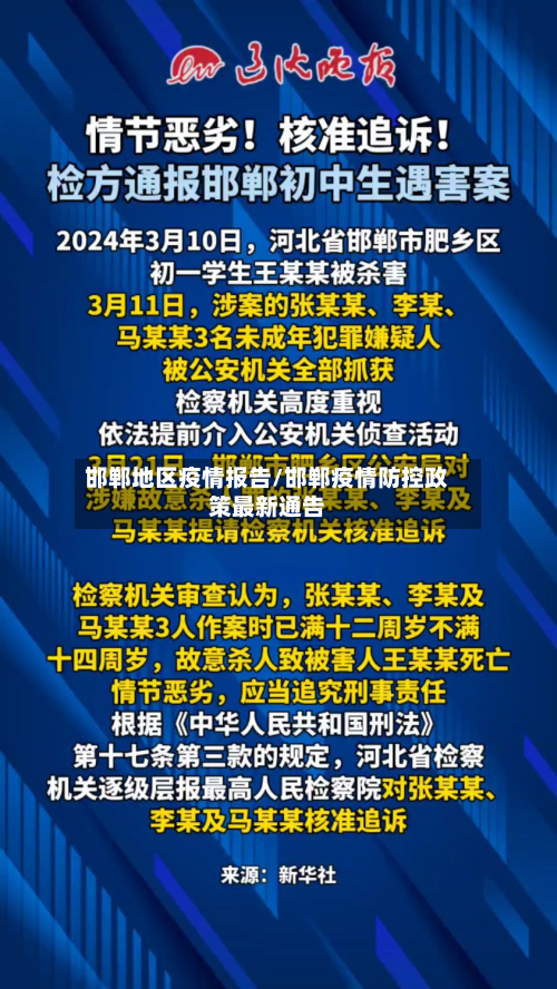 邯郸地区疫情报告/邯郸疫情防控政策最新通告