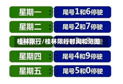 桂林限行/桂林限行时间和范围-第3张图片