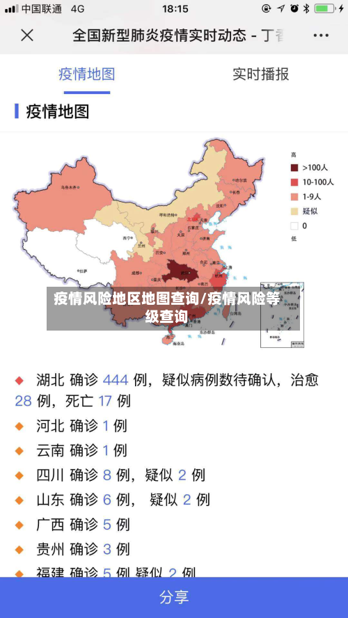 疫情风险地区地图查询/疫情风险等级查询-第2张图片