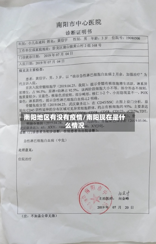 南阳地区有没有疫情/南阳现在是什么情况