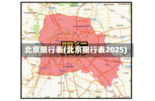 北京限行表(北京限行表2025)