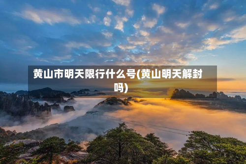 黄山市明天限行什么号(黄山明天解封吗)