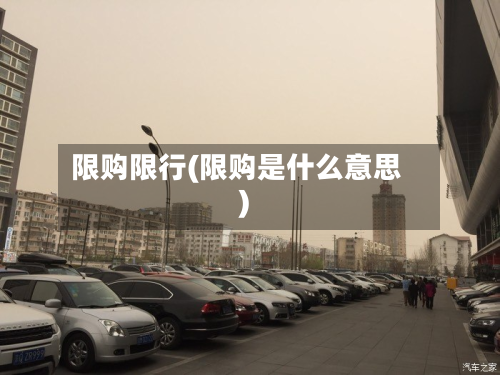 限购限行(限购是什么意思)