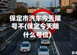 保定市汽车今天限号不(保定今天限什么号位)